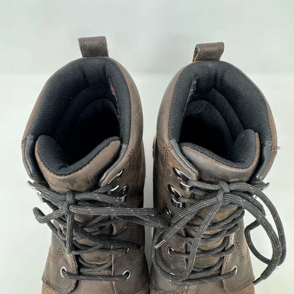 Duluth Trading Company Work Boots Brown Leather Water Resistance Men's Size 11.5